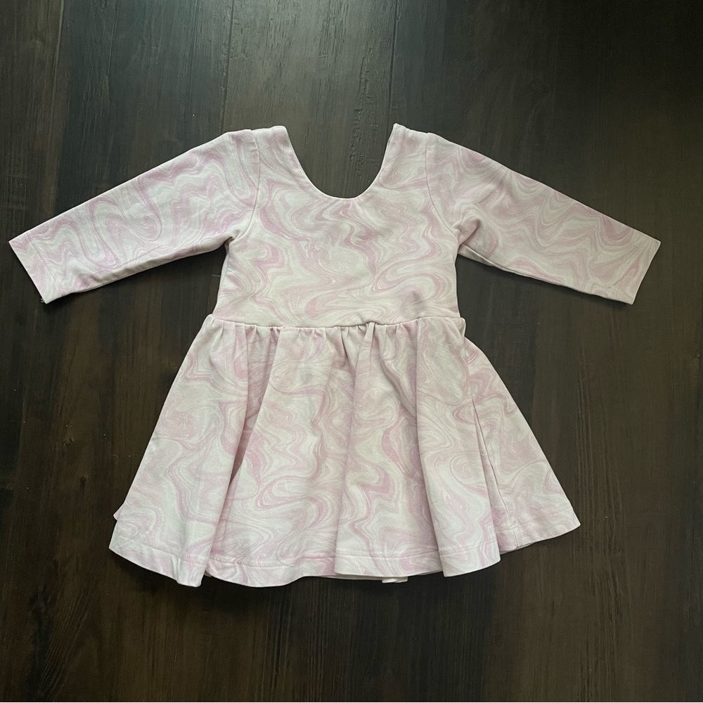Monica + Andy Pink Marble Swirl Swing Dress size 6-12 months